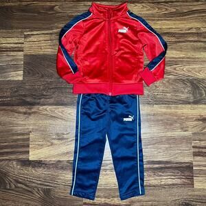 Puma Track Suit Matching Outfit Athletic Jacket Pants Baby Boy 18 Months
